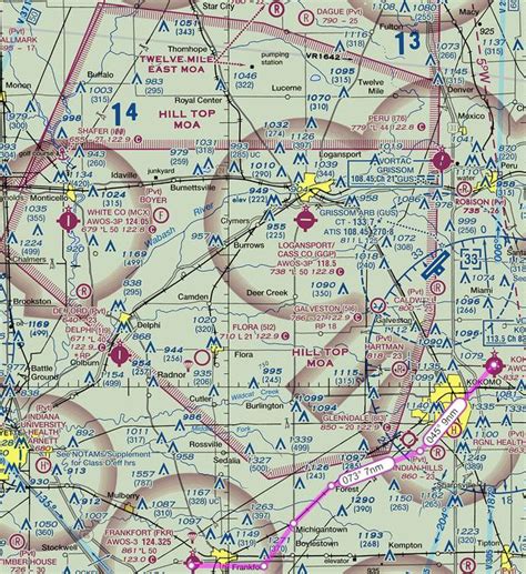 Where can I find the active time of a MOA on the VFR .